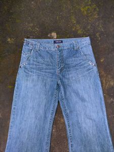 blue baggy denim