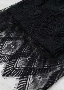 Elegant Black Lace Midi Skirt