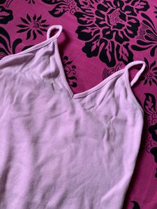 Sexy Lavender Bodysuit With V Neck //Size :Xs
