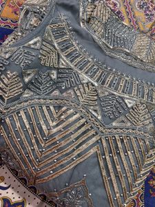 Grey &amp; Gold Kurta Set