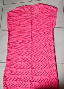 Pink Knit Sleeveless Top