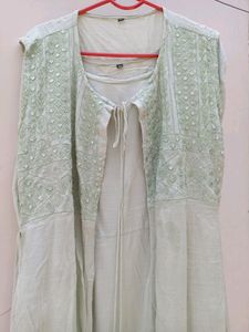 2 Piece Frock And Shrug Set
