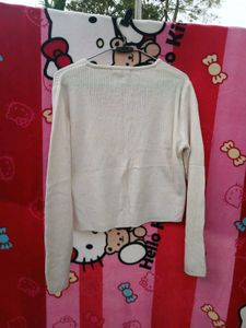 Cardigan Top - Cream