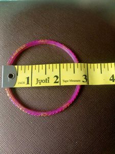 Pink Glass Bangles