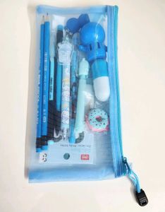 Blue Colour Mix Stationery Items