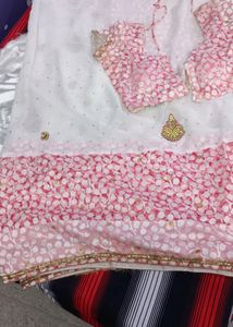 White Party Wear Saree