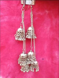 Set Of 3 Oxidised Earings In Sale ✨
