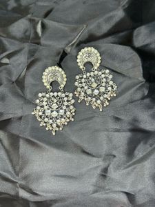 Silver Oxidized Earrings