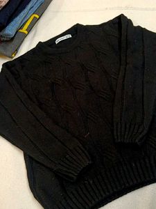 Black Knit Sweater