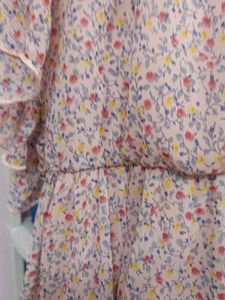 A Beautiful Floral Print Frock