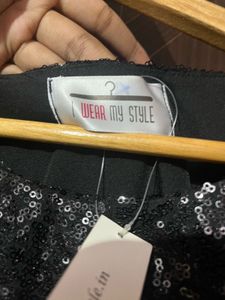 Elegant Black Sequin Gown