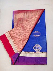 Elegant Blue Silk Saree