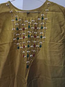 Elegant Olive Kurta