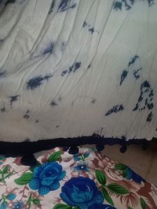 A LineTie Dye Kurti   With Dupatta