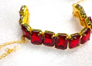 Elegant Ruby Red 4-Piece Jewelry Set