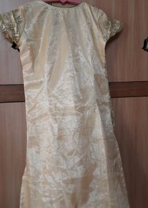 Golden And Green Kurta Set