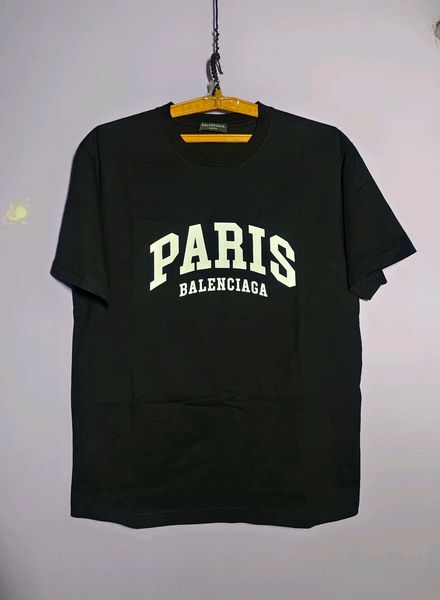balenciaga ブラック Tシャツ PARIS 10 バレンシアガ BALENCIAGA Tシャツ カットソー ブラック レディース