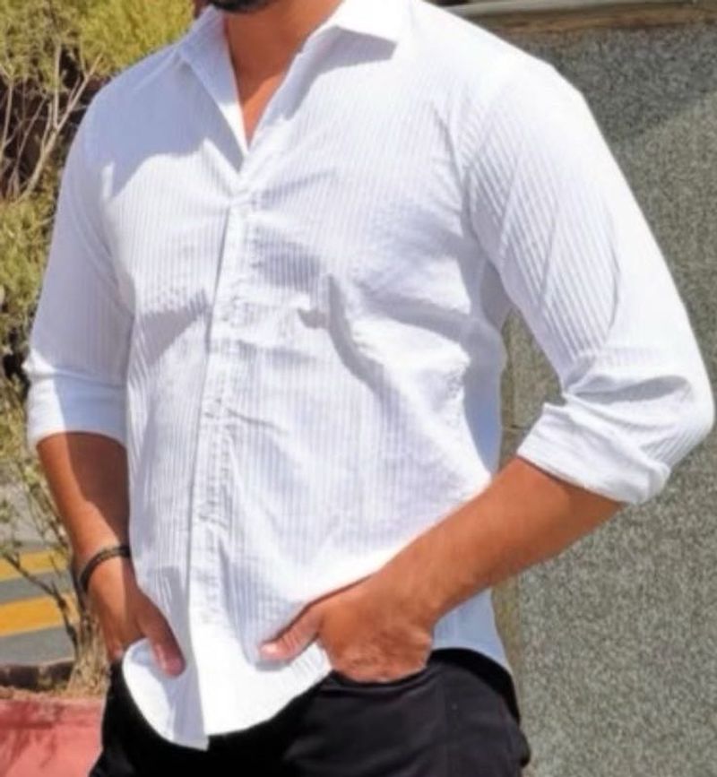 Striped Button-Down Shirt
