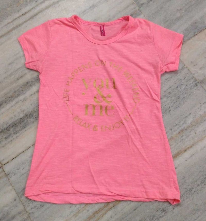 &#34;Glow Up In Pink - Neon T-shirt For Girls&#34;
