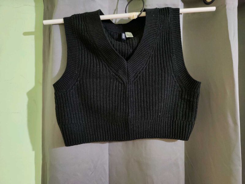 Rib knit Sweater Vest