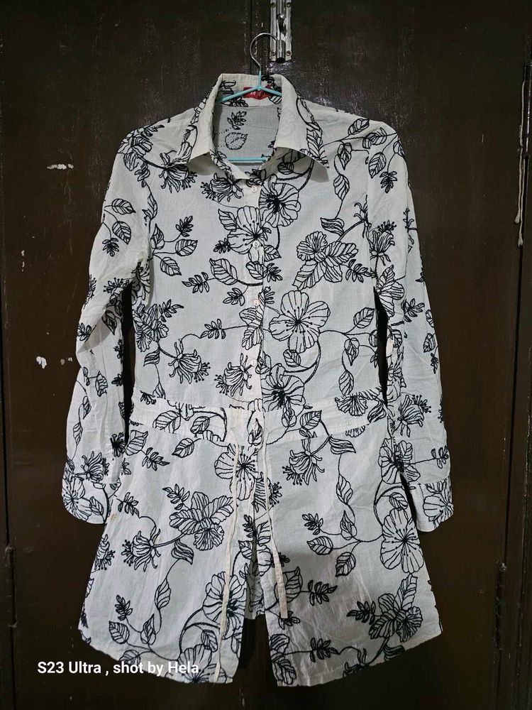 Floral Print Shirt Top