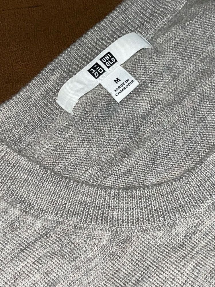 Grey Uniqlo Sweater