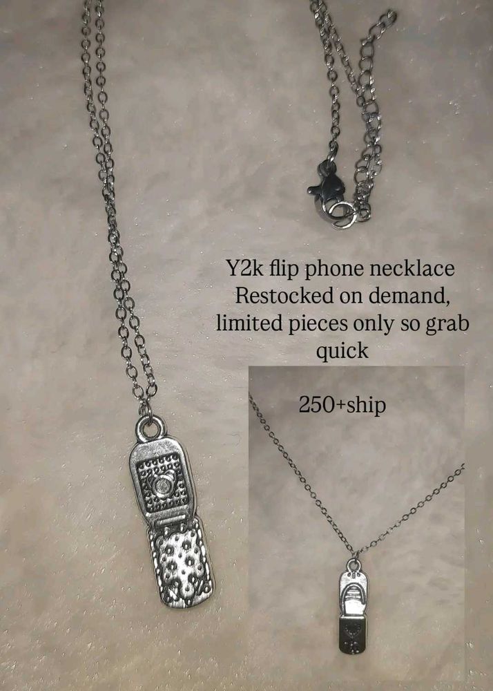 Y2k Flip Phone Necklace