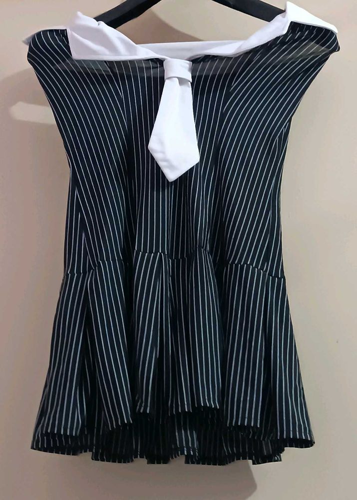 Striped Sailor Mini Dress