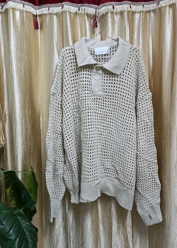 The Off-white Crochet Sweater