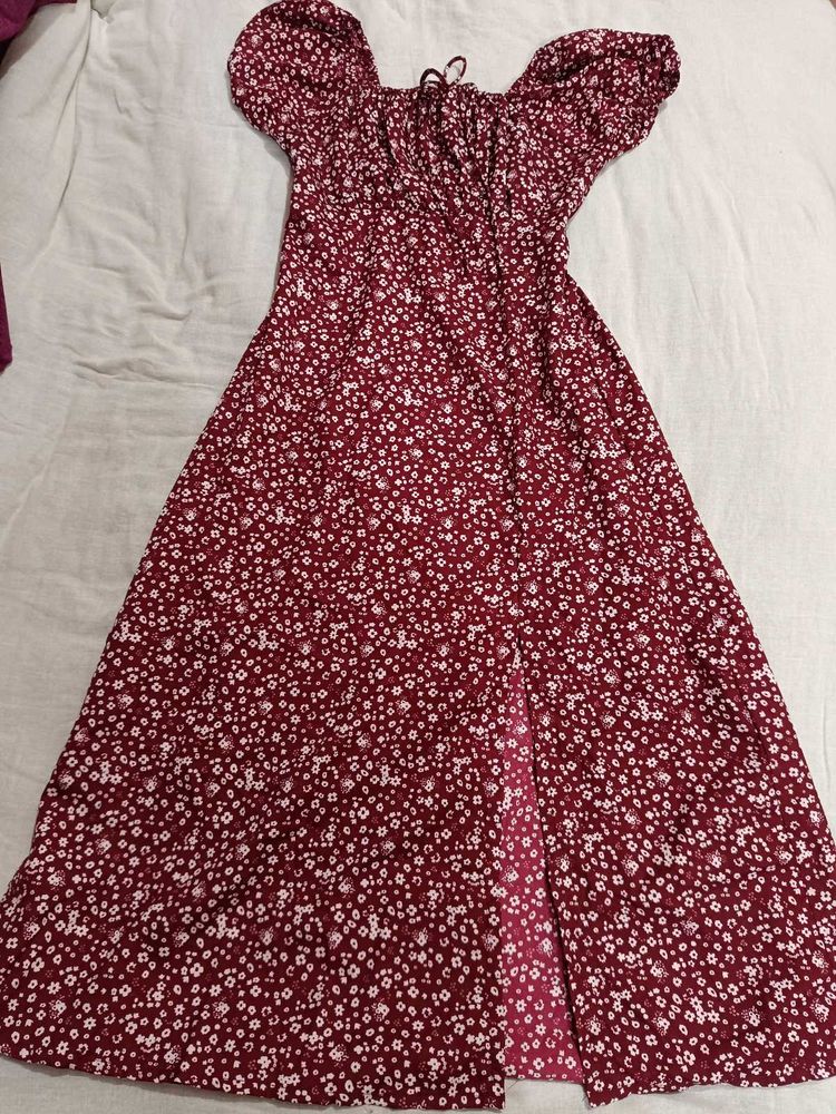 Floral Print Midi Dress