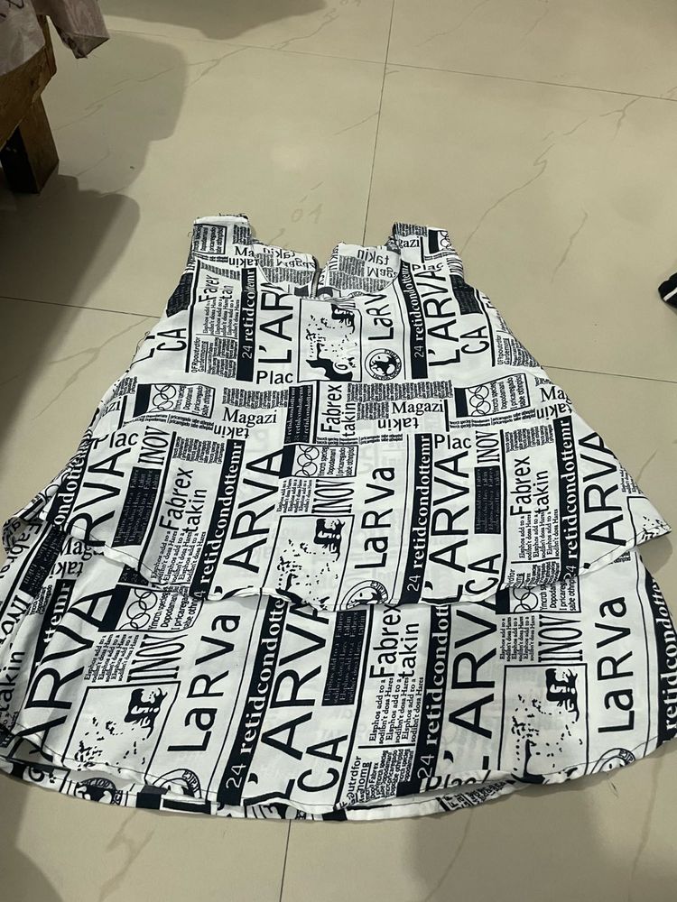 Trending Newspaper Stylish Top