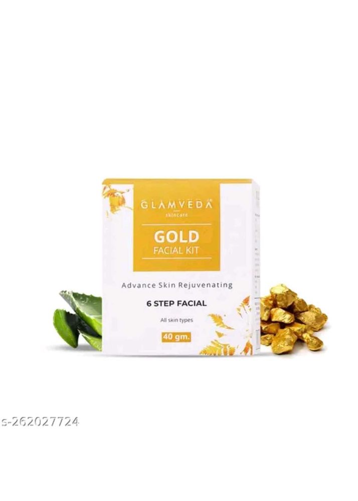Glamveda Gold Facial Kit - 6 Step Rejuvenation