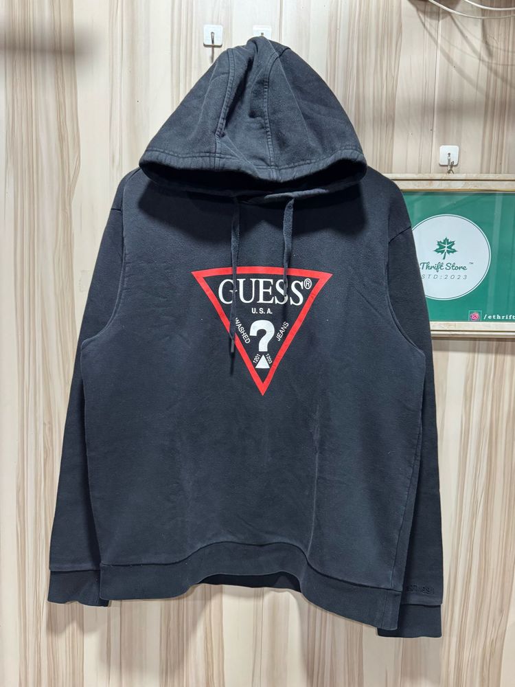 Guess USA Triangle OG Logo Pullover Hoodie
