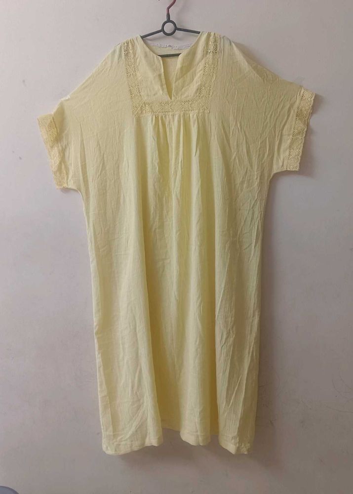 Casual Yellow nighty