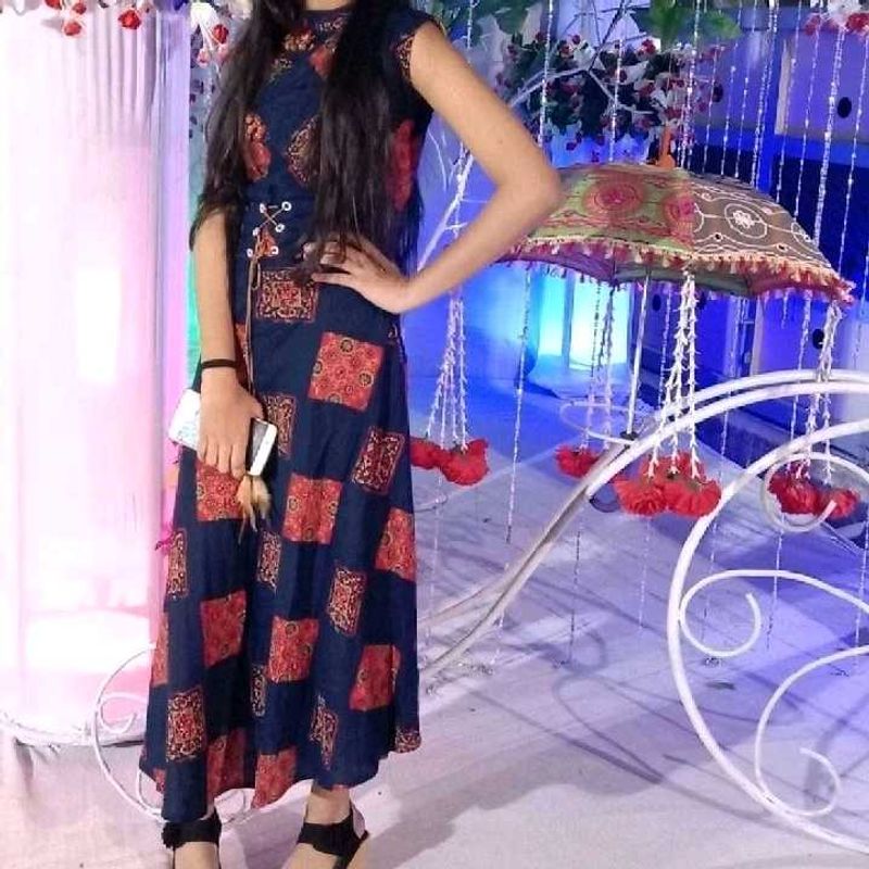 Combo Gown With Heels