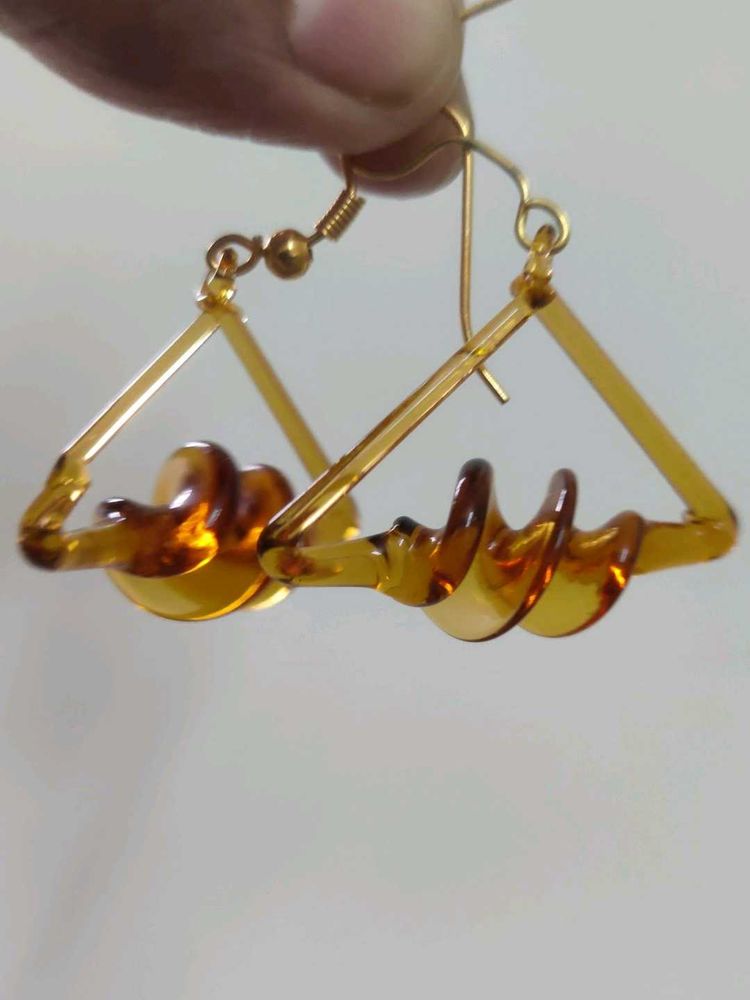 Hand Blown Glass Earrings - Unique Collection