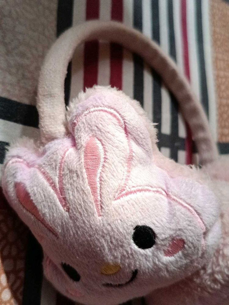 Pink Bunny Earmuffs