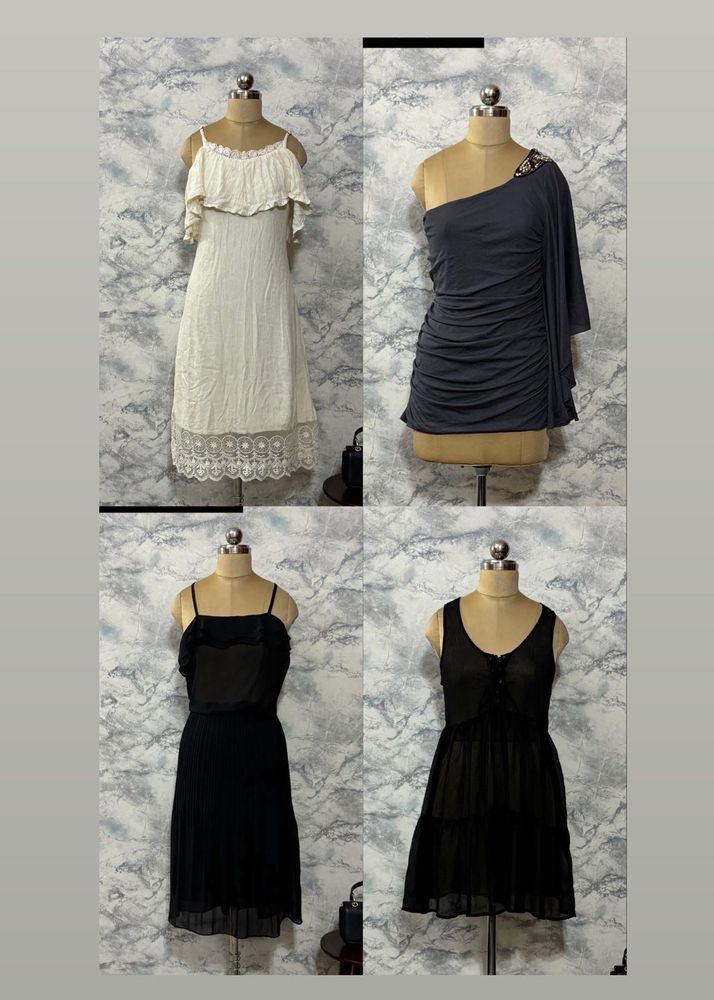Combo Of 4 Dresses Size M To L