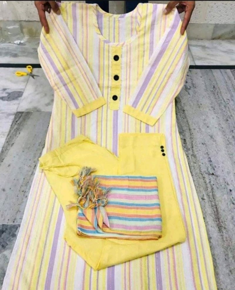 Women Kurti With Dupatta Set