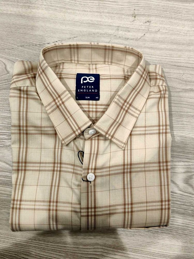 Peter England Checkered Shirt