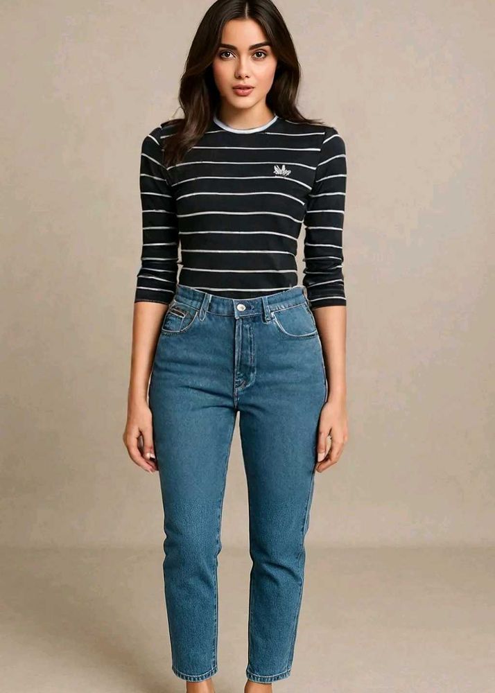 Striped Long Sleeve Sweatshirt For Girls