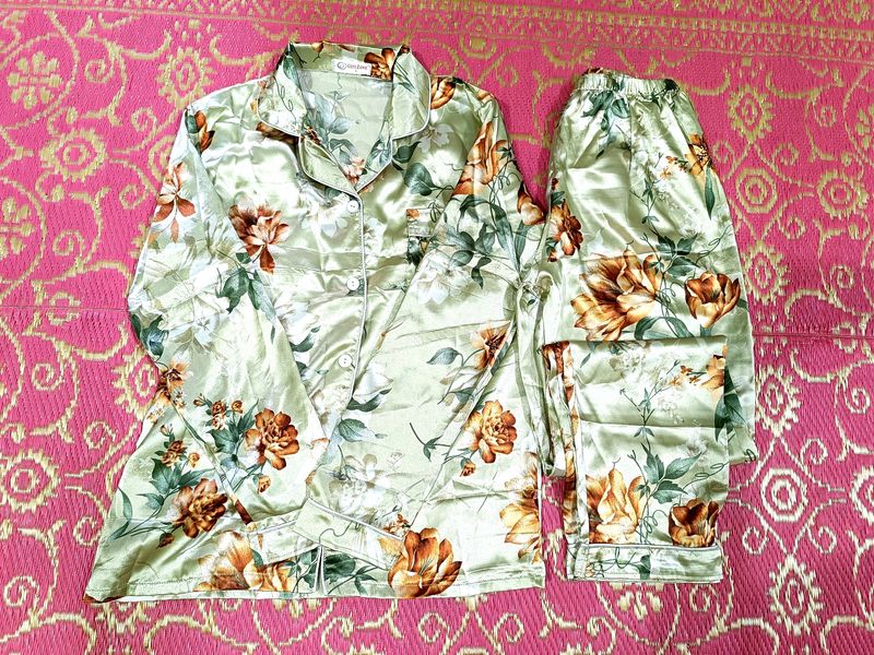 New Pyjama And Shirt Set Night Dress Lounge Wear S
