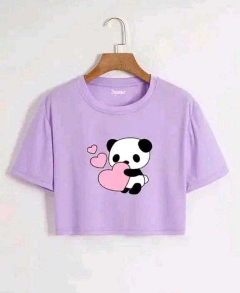 Cute Panda Crop Top