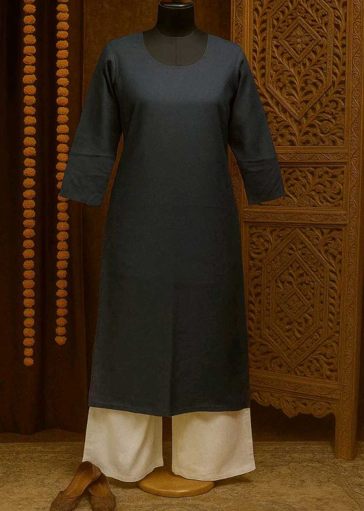 💫Grey Colour Plain Kurti