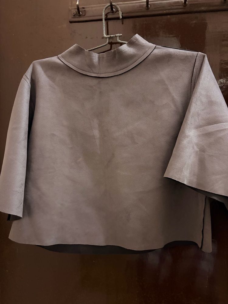 2 Mock Neck Top(Crop Tee)