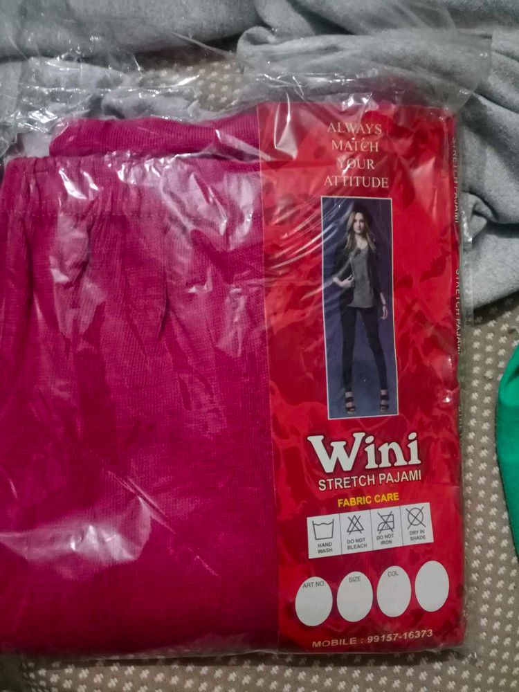 Pink Stretch Leggings from Ghunghat fashion