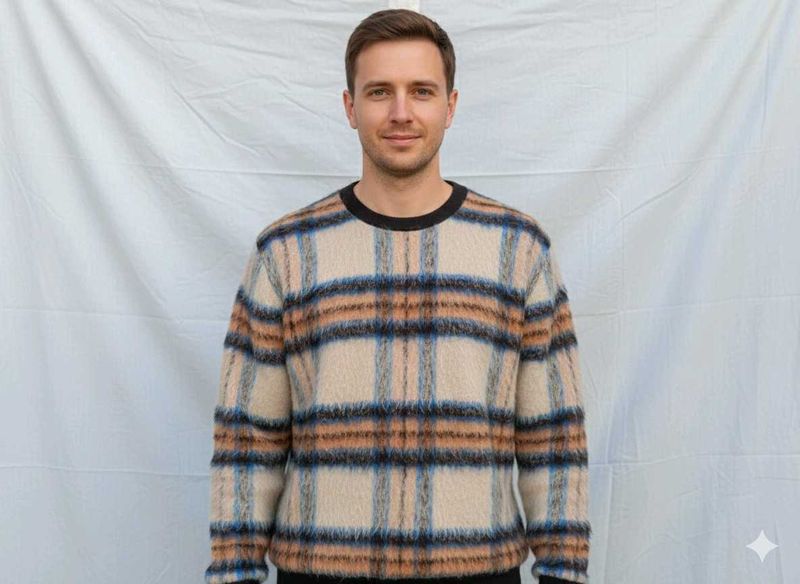 Men's Plaid Sweater