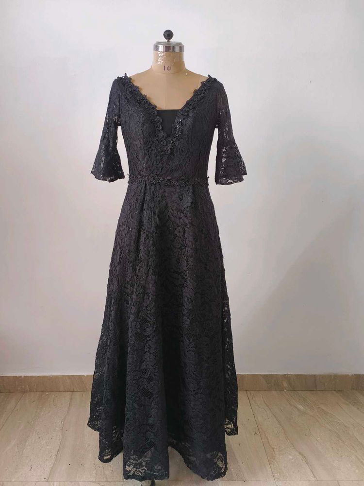Elegant Black Lace Gown