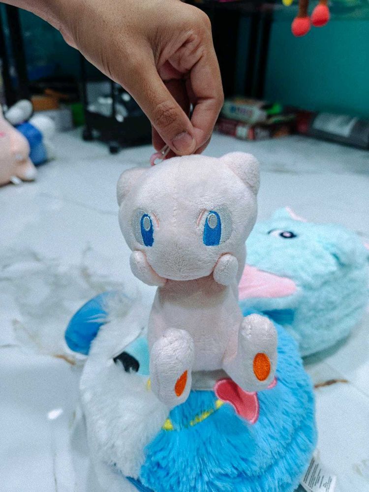 Mew Pokemon Plush Keychain