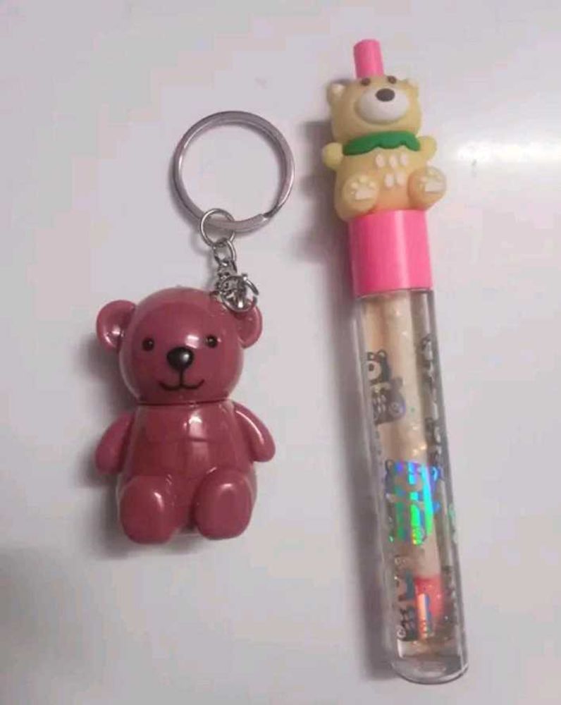 Cute Bear Keychain &amp; Pen